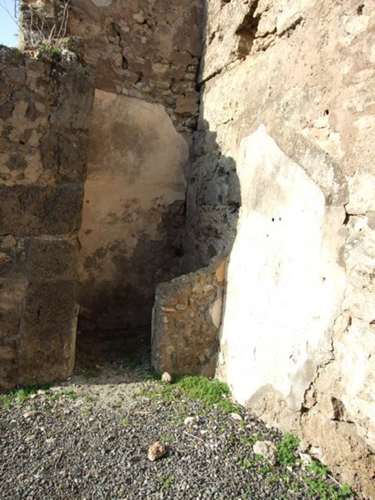 VII.14.3 Pompeii.  December 2007. Small room or cupboard in north west corner of rear room.