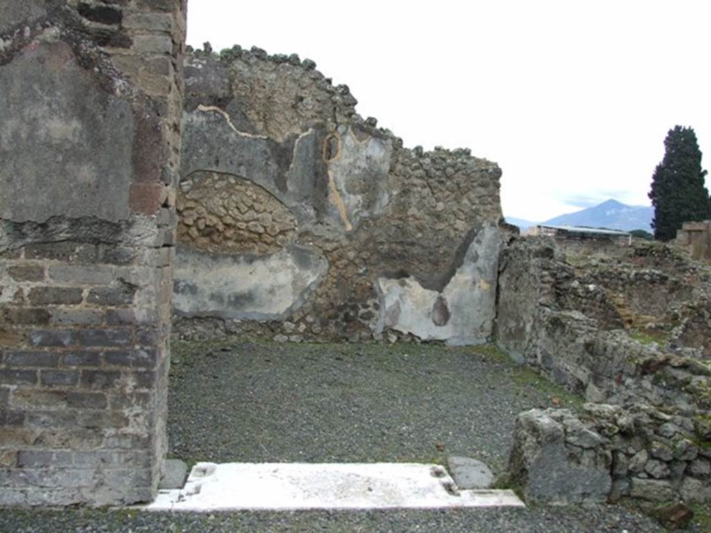 VII.14.5 Pompeii.  March 2009. Doorway to Room 8.