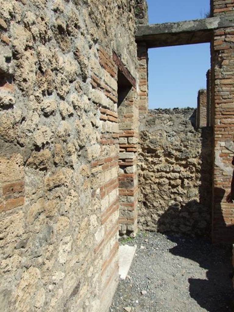 VII.14.9 Pompeii. March 2009. North end of room 6, with door to room 9.