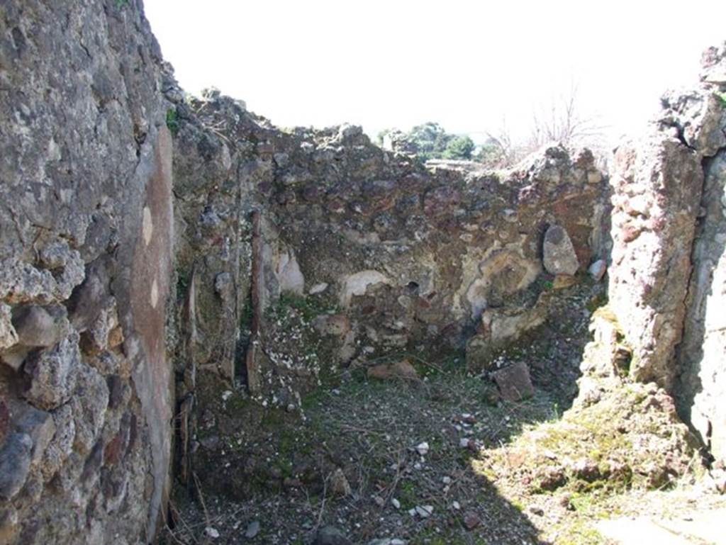 VII.15.2 Pompeii.  March 2009. Caldarium.  West wall.