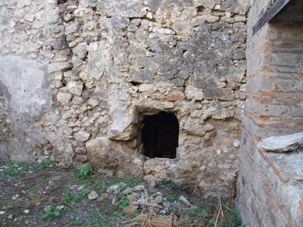 VII.15.13 Pompeii. December 2007. Looking west towards north-west corner of garden area.