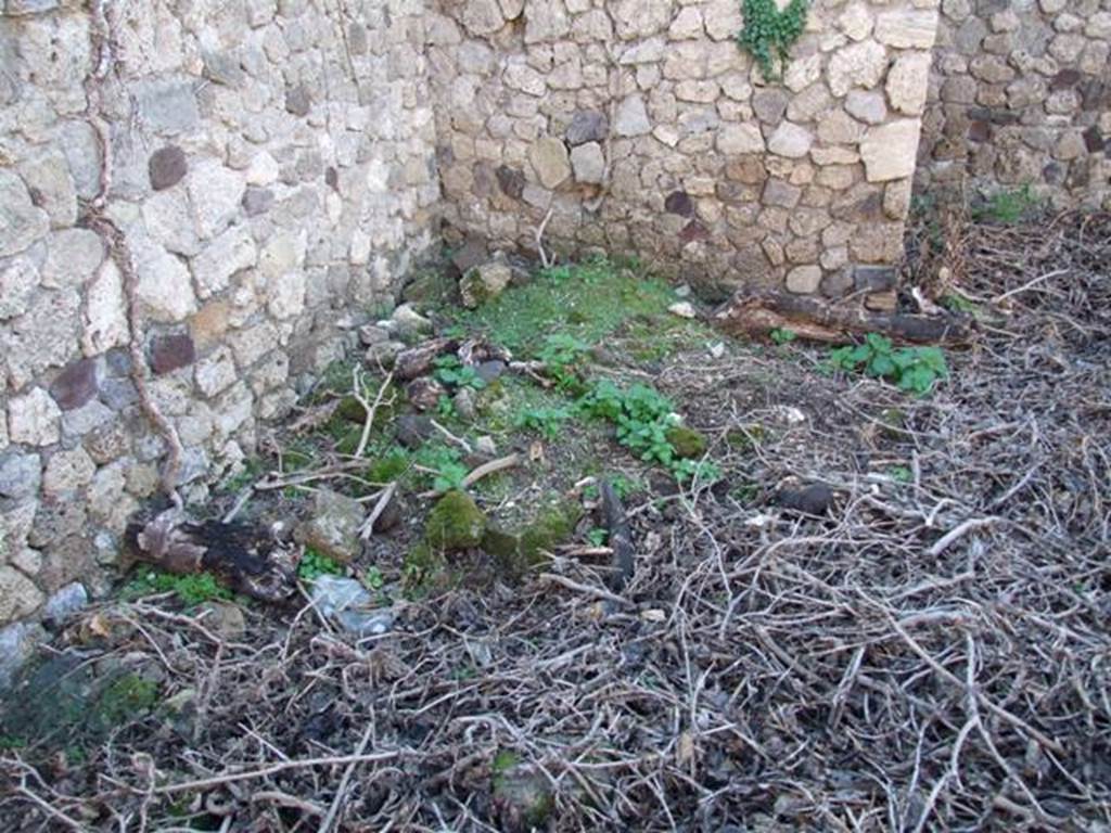 VII.16.1 Pompeii. December 2007. South-west corner of courtyard in north-west corner of house.  