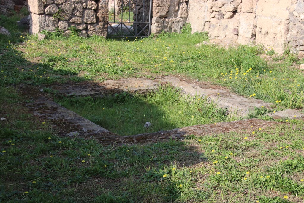 VII.16.12 Pompeii. October 2023. Impluvium in atrium. Photo courtesy of Klaus Heese.