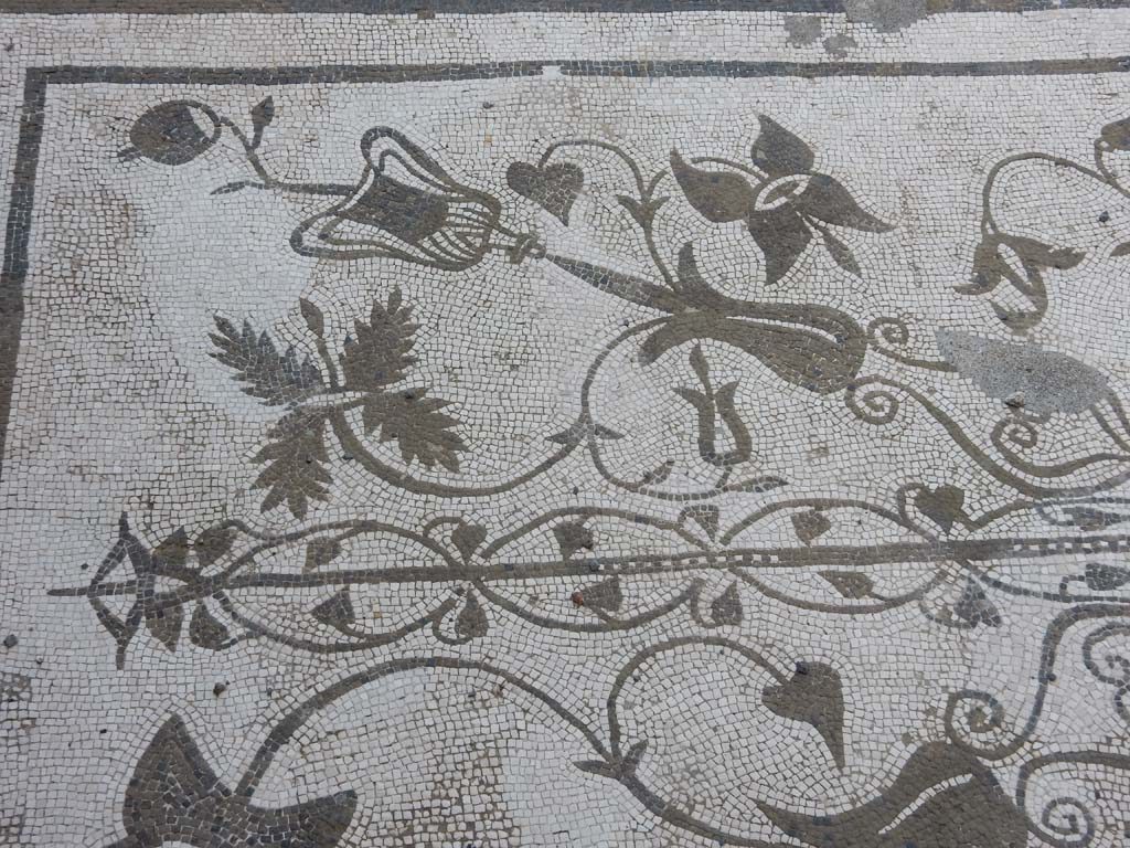 VII.16.13 Pompeii. June 2019. Detail from entrance mosaic. Photo courtesy Buzz Ferebee.