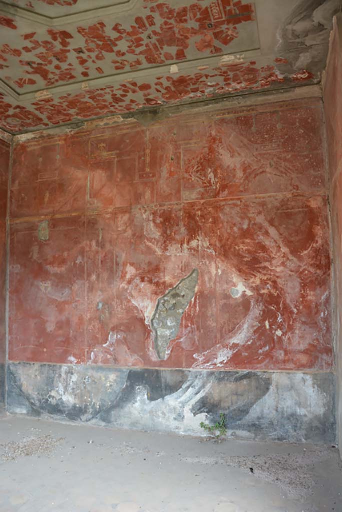 VII.16.22 Pompeii. October 2018 Oecus 48, looking towards east wall and ceiling.
Foto Annette Haug, ERC Grant 681269 DCOR.

