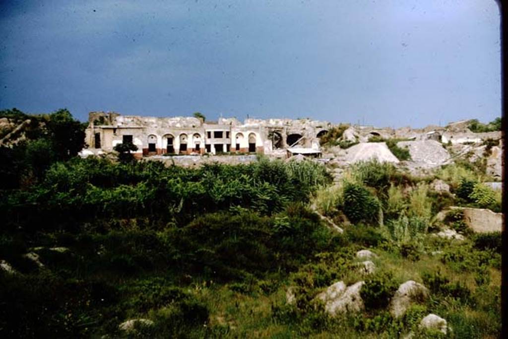 VII.16.22/21/20/19/18/17. Pompeii. 1964. Looking east to rear of complex, still in the process of excavation and consolidation. Photo by Stanley A. Jashemski.
Source: The Wilhelmina and Stanley A. Jashemski archive in the University of Maryland Library, Special Collections (See collection page) and made available under the Creative Commons Attribution-Non Commercial License v.4. See Licence and use details.
J64f1507