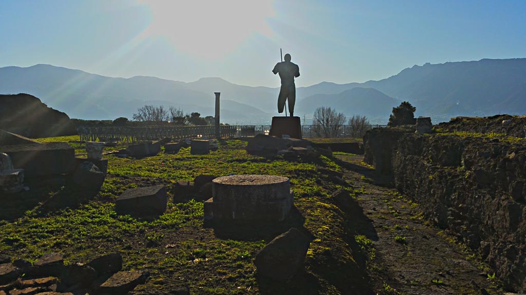 VIII.1.3 Pompeii. December 2019. Looking south across Temple of Venus. Photo courtesy of Giuseppe Ciaramella.

