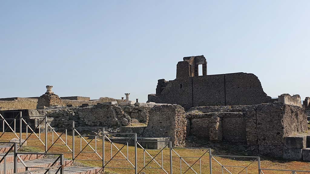 VIII.1.3 Pompeii. August 2021. Looking east from west side, detail from north end.
Foto Annette Haug, ERC Grant 681269 DÉCOR.
