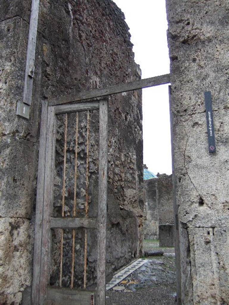 VIII.2.1 Pompeii. December 2005. Entrance doorway.