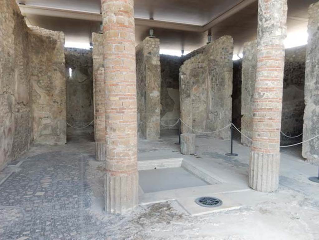 VIII.2.1 Pompeii. May 2018. Looking north-east across atrium, after restoration. Photo courtesy of Buzz Ferebee.