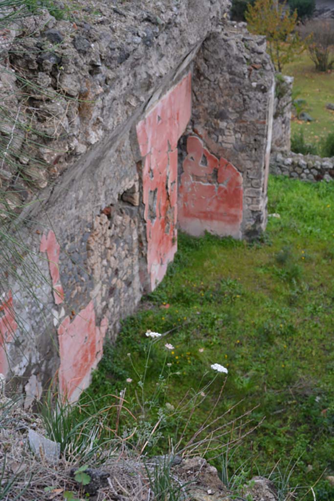 VIII.2.3 Pompeii. November 2017.
Looking south along east wall of triclinium of VIII.2.16 on the lower level.
Foto Annette Haug, ERC Grant 681269 DÉCOR.