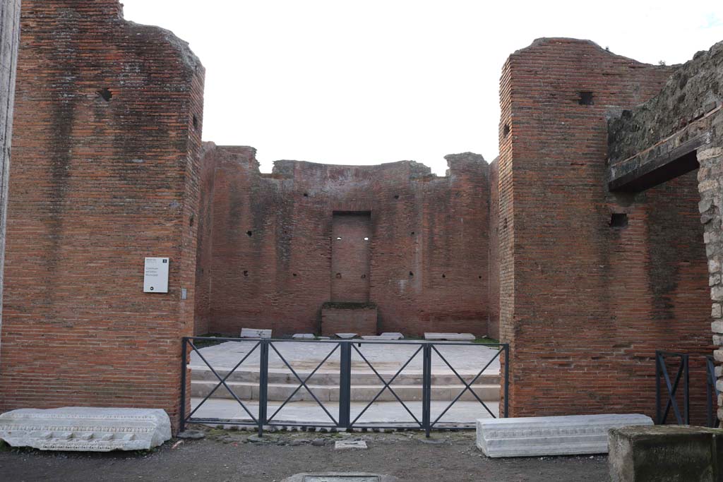 VIII.2.6 Pompeii. December 2018. Looking south to entrance doorway on south side of Forum. Photo courtesy of Aude Durand.