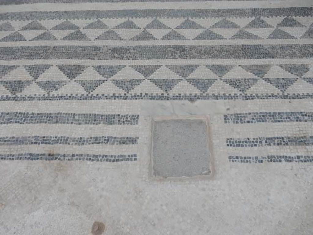 VIII.2.16 Pompeii. May 2017. Detail of entrance corridor flooring at west end, near atrium. Photo courtesy of Buzz Ferebee.