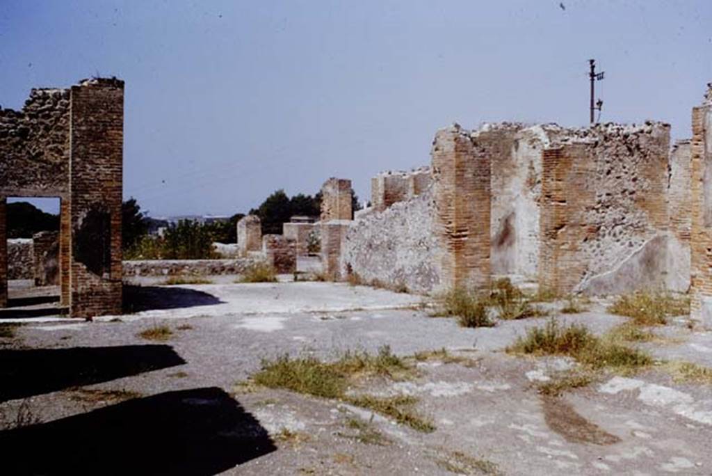 VIII.2.16 Pompeii. 1968. Looking north-west through tablinum to portico, with doorway to triclinium, and opening to north ala, on its right. Photo by Stanley A. Jashemski.
Source: The Wilhelmina and Stanley A. Jashemski archive in the University of Maryland Library, Special Collections (See collection page) and made available under the Creative Commons Attribution-Non Commercial License v.4. See Licence and use details.
J68f1228