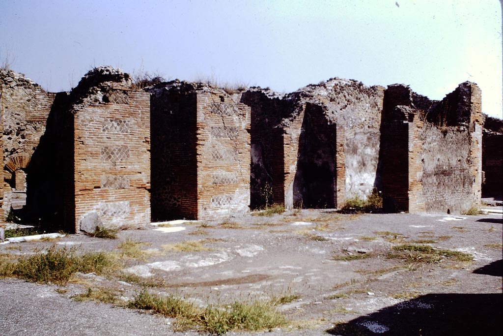 VIII.2.16 Pompeii. 1968. Looking towards north-east corner of atrium.
On the north wall are the doorways to cubiculum with windowed niche, on left, the corridor, and a cubiculum.
On the east side is the doorway to another cubiculum, on the north side of the entrance corridor. Photo by Stanley A. Jashemski.
Source: The Wilhelmina and Stanley A. Jashemski archive in the University of Maryland Library, Special Collections (See collection page) and made available under the Creative Commons Attribution-Non-Commercial License v.4. See Licence and use details.
J68f1229