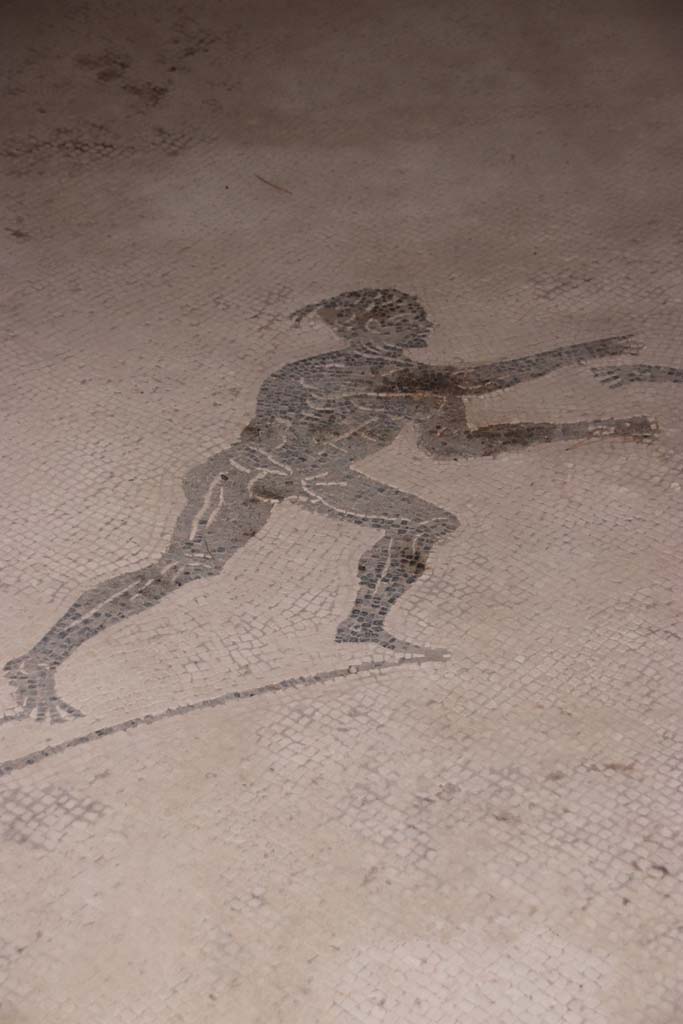VIII.2.23 Pompeii. December 2005. Mosaic of athletes in entrance corridor.