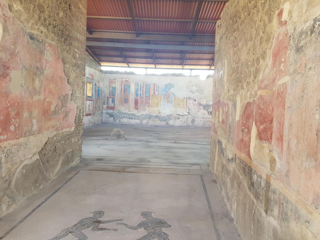 VIII.2.23 Pompeii. October 2020. Looking south along entrance corridor. Photo courtesy of Klaus Heese.