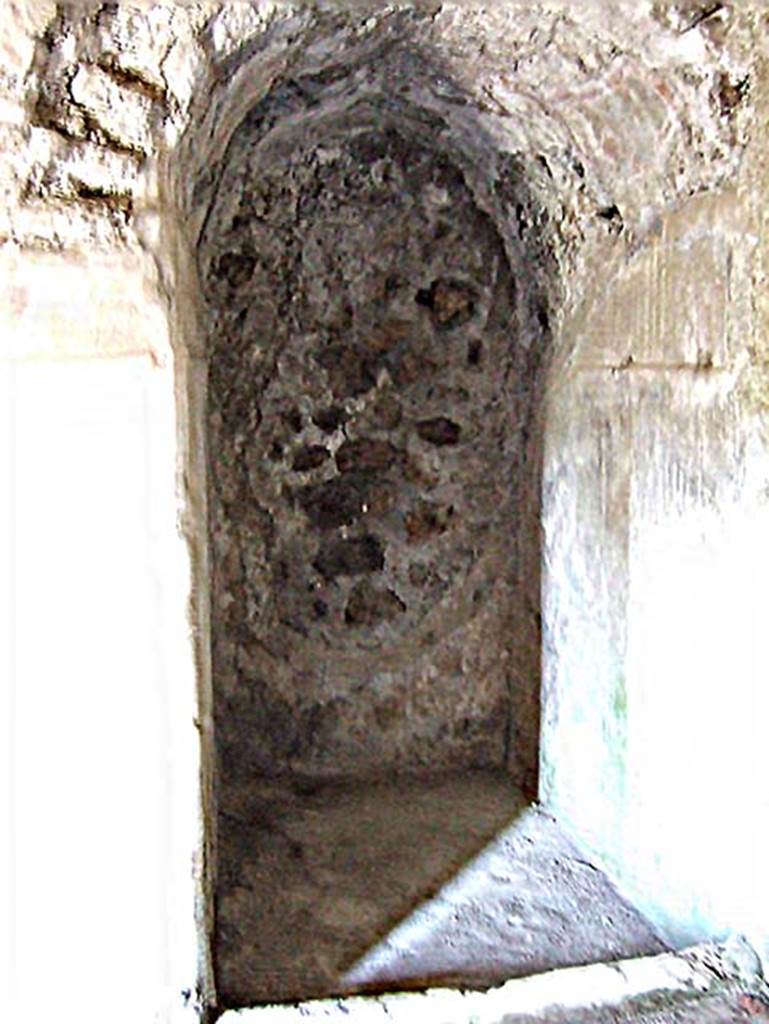 VIII.2.26 Pompeii. September 2005. Room 2, recess in north-west corner of kitchen.