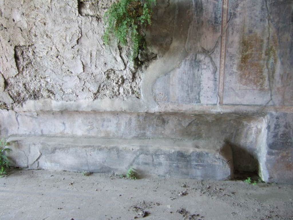 VIII.2.26 Pompeii. September 2005. Room 6, recess in west wall of triclinium. The recess on the east wall was identical.