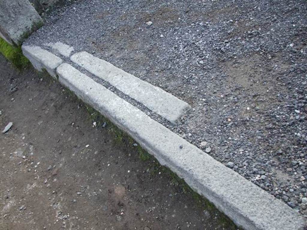 VIII.4.18 Pompeii. December 2007. Shop threshold or sill.