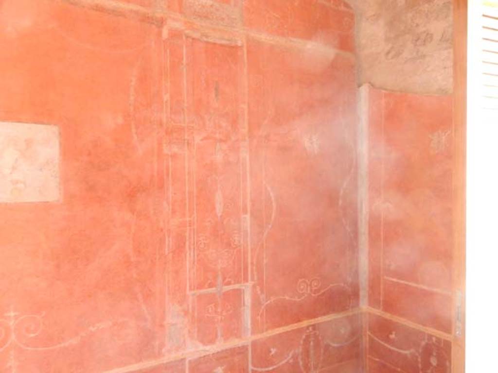 VIII.5.37 Pompeii. May 2017. Room 14, north wall and north-east corner after restoration. Photo courtesy of Buzz Ferebee.
