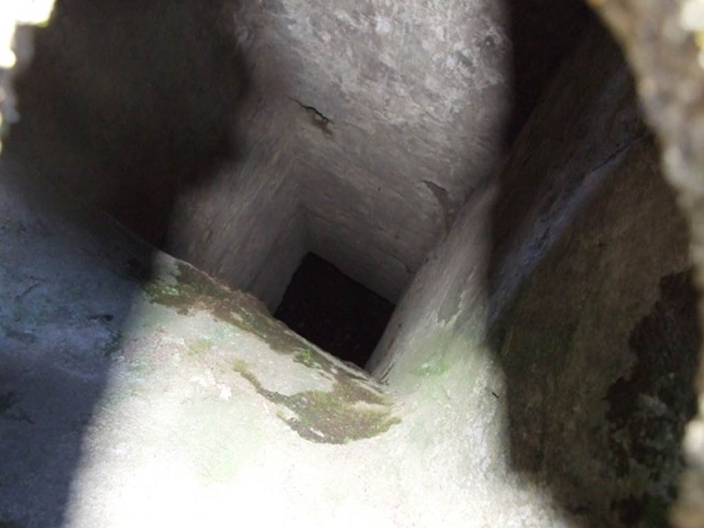 VIII.6.6 Pompeii. March 2009. Looking down drain.