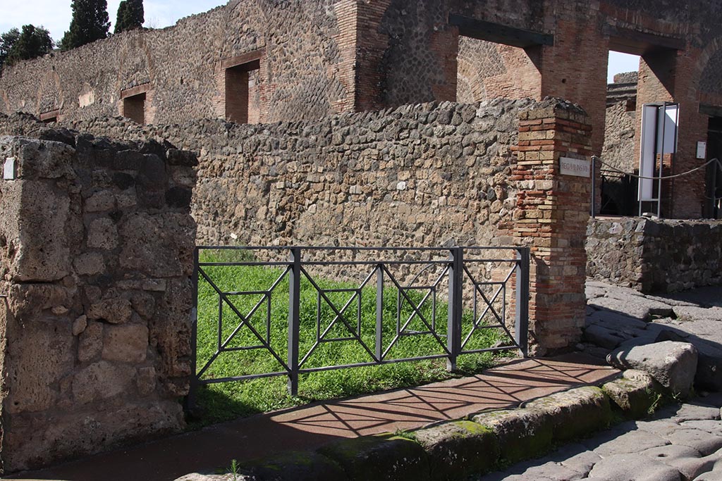 VIII.7.15 Pompeii. October 2024. Looking north-west towards entrance doorway. Photo courtesy of Klaus Heese.