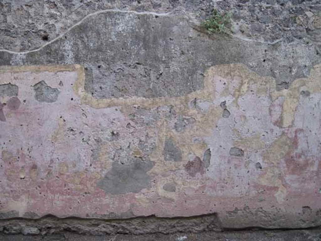 VIII.7.20 Pompeii. September 2010. Graffito passage. South wall. Sequence moving east - west of remaining fresco work. Photo courtesy of Drew Baker.