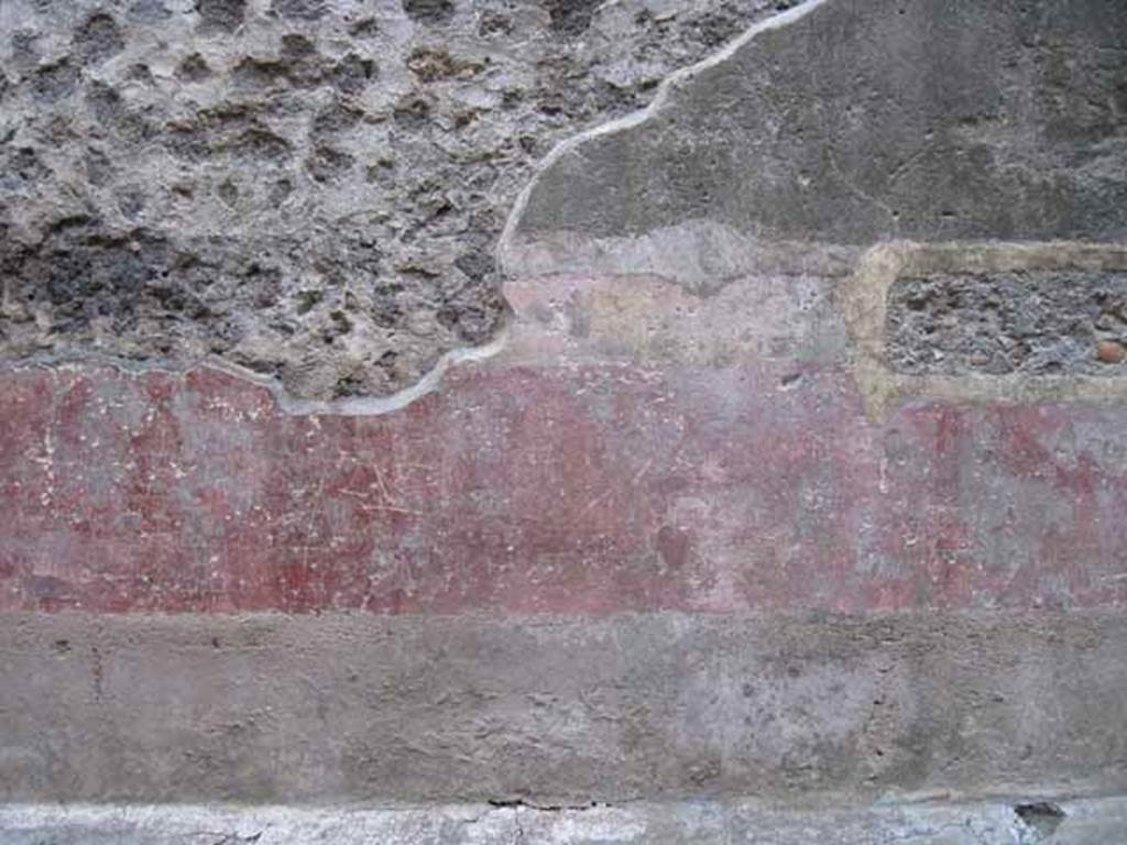 VIII.7.20 Pompeii. September 2010. Graffito passage. North wall. Sequence moving west - east of remaining fresco work. Photo courtesy of Drew Baker.