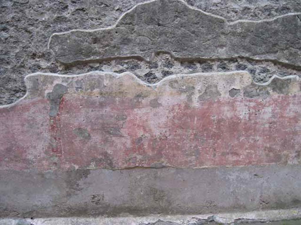VIII.7.20 Pompeii. September 2010. Graffito passage. North wall. Sequence moving west - east of remaining fresco work. Photo courtesy of Drew Baker.