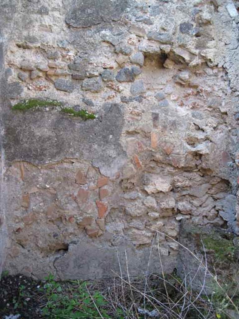 VIII.7.26 Pompeii. September 2010. West wall of first room. Photo courtesy of Drew Baker.