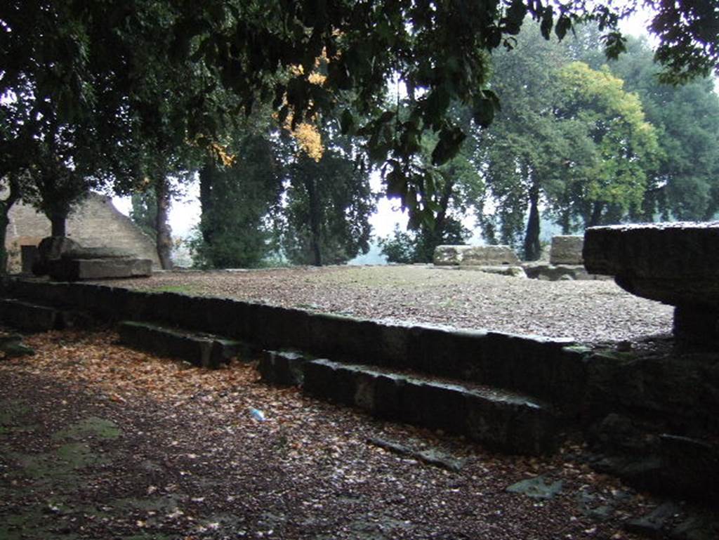 VIII.7.31 Pompeii. September 2005. Doric Temple. West wall.