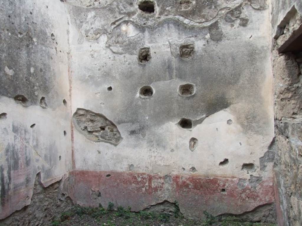 IX.1.22 Pompeii. December 2007. Room 22, west wall.