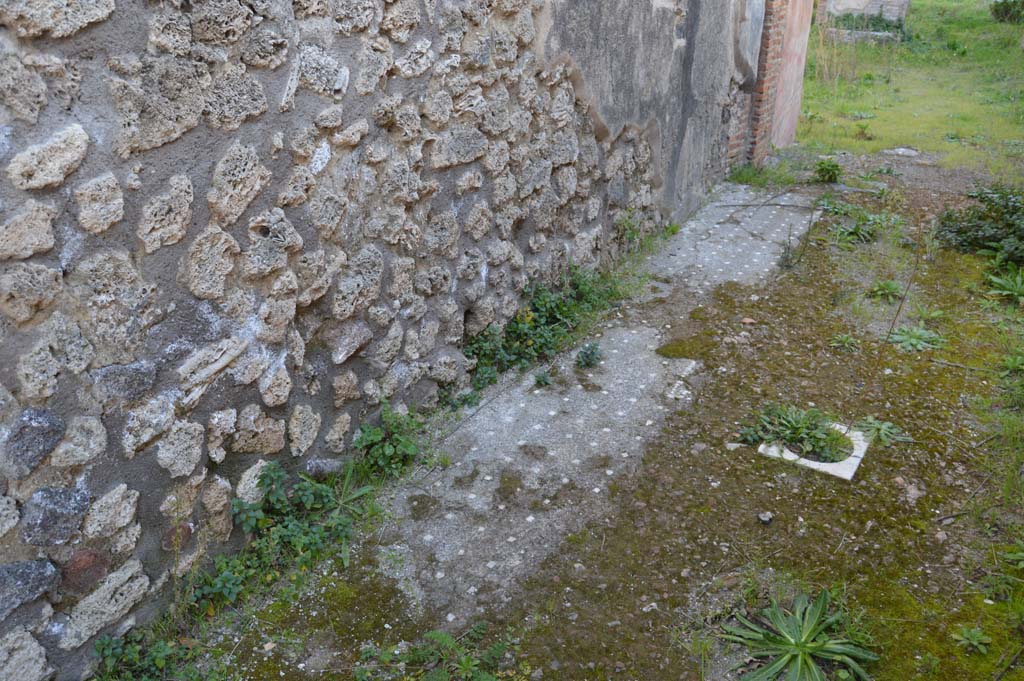 IX.2.26 Pompeii. March 2019. Looking south along east side of entrance corridor/fauces.
Foto Taylor Lauritsen, ERC Grant 681269 DÉCOR.