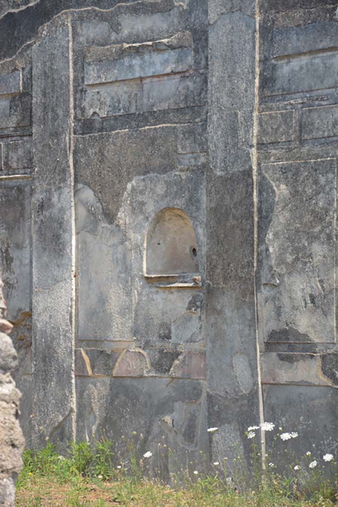 IX.3.2 Pompeii. July 2017. South wall of garden area with niche.  
Foto Annette Haug, ERC Grant 681269 DÉCOR.

