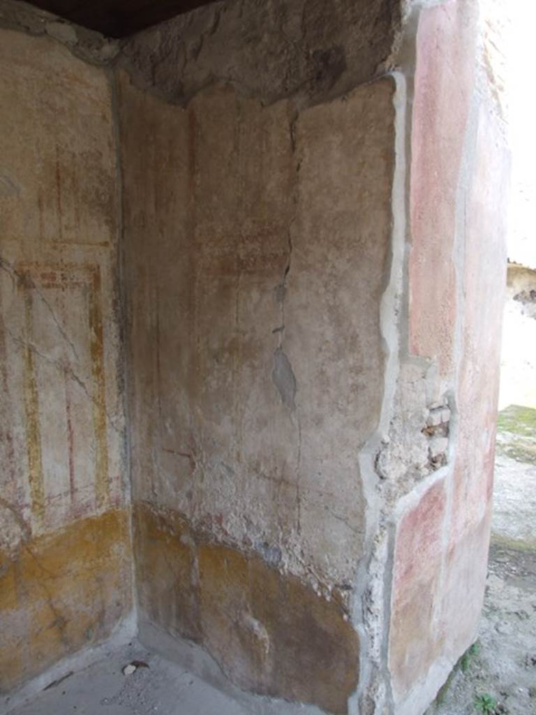 IX.3.5 Pompeii. March 2009. Room 19. East wall of recess.