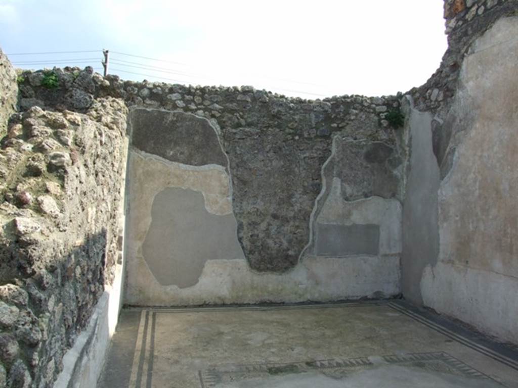IX.3.5 Pompeii.  March 2009.  Room 25.  exedra, south wall.