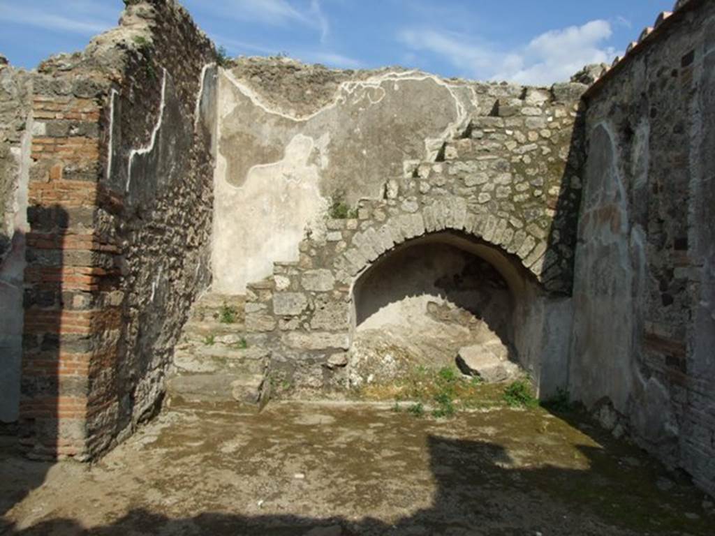 IX.3.5 Pompeii. March 2009. Room 27. Steps to upper floor, against north and east walls.