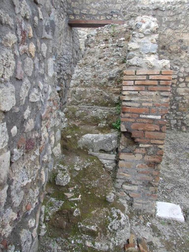 IX.3.16 Pompeii.  March 2009.  Steps to upper floor.