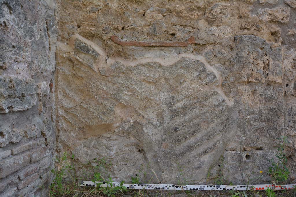 IX.5.2 Pompeii. May 2017. Room ‘L’, detail from south end of west wall.
Foto Christian Beck, ERC Grant 681269 DÉCOR.