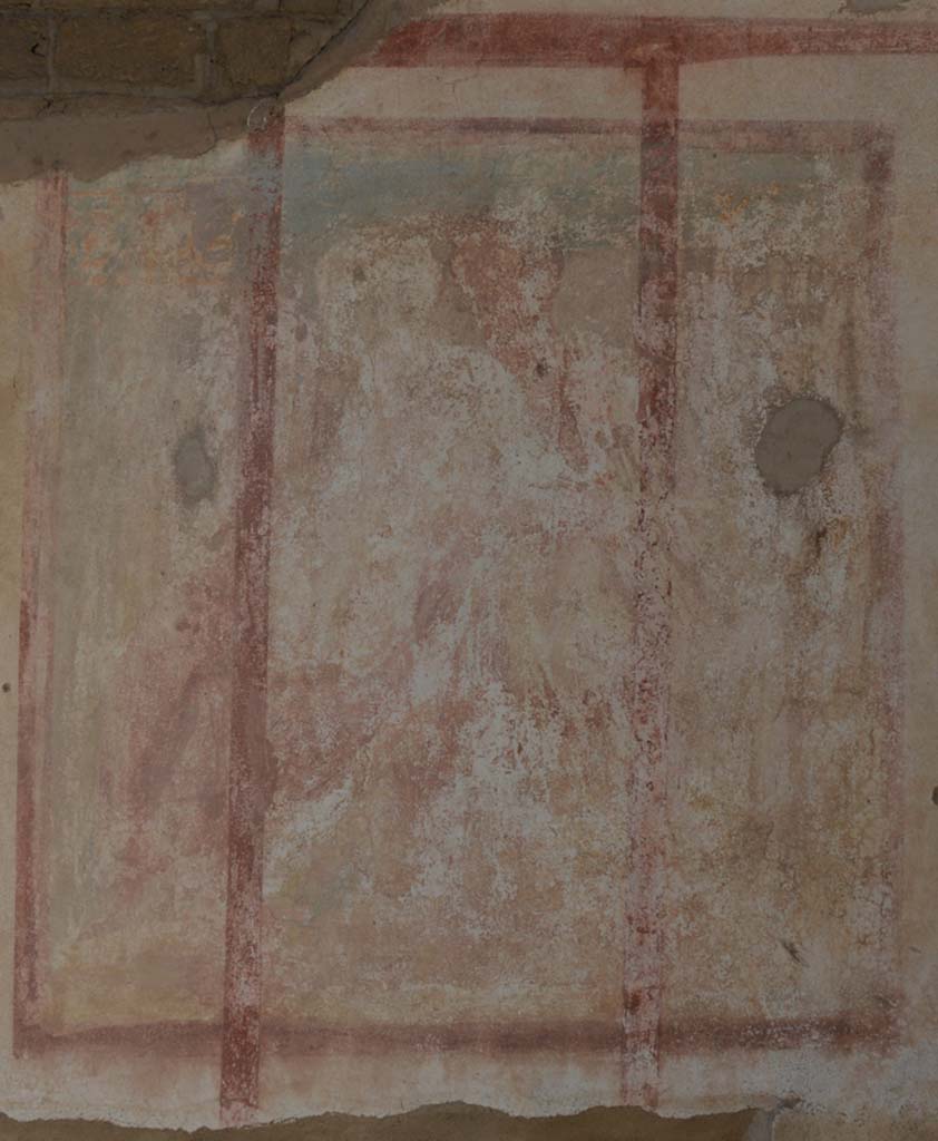 IX.5.2 Pompeii. May 2017. Room ‘c’, detail of central wall painting on north wall.
Foto Christian Beck, ERC Grant 681269 DÉCOR.