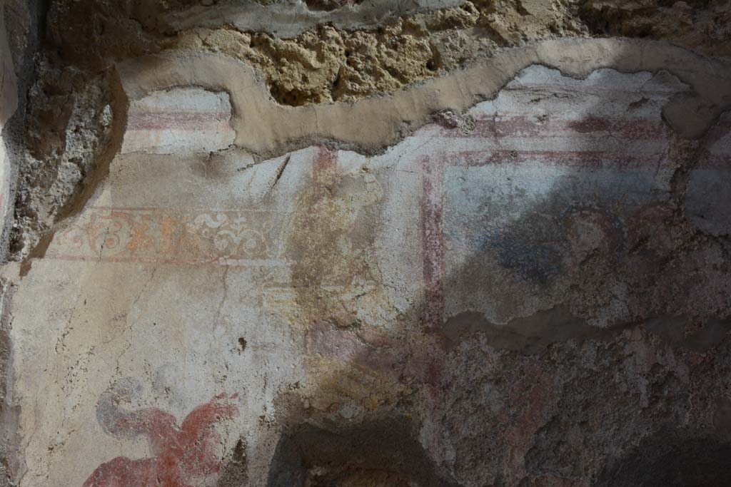 IX.5.2 Pompeii. March 2017. Room ‘c’, detail from upper east wall at north end.
Foto Christian Beck, ERC Grant 681269 DÉCOR.