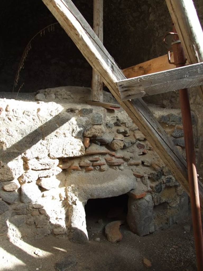 IX.5.4 Pompeii. December 2007. Remains of oven in bakery area.