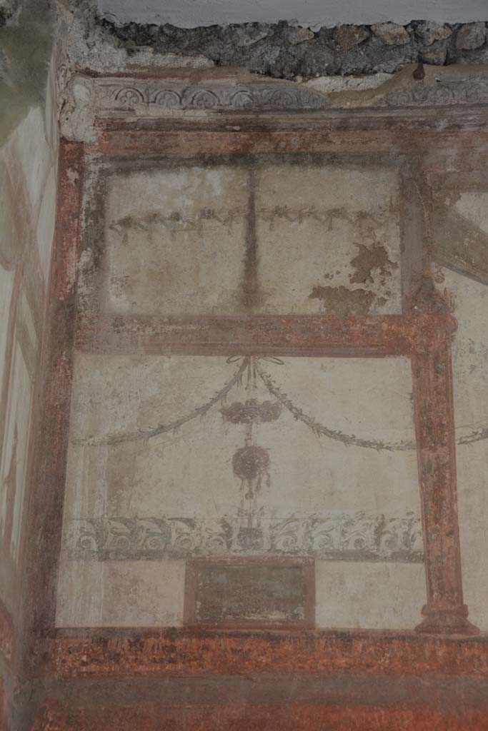 IX.5.6 Pompeii. May 2017. Room i, upper panel at north end of east wall.
Foto Christian Beck, ERC Grant 681269 DÉCOR.