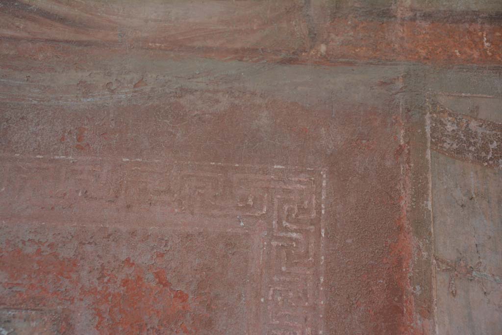 IX.5.6 Pompeii. May 2017. Room i, detail of border edging surrounding central painting on east wall.
Foto Christian Beck, ERC Grant 681269 DÉCOR.