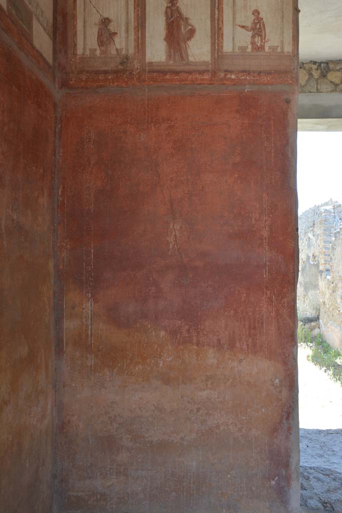 IX.5.6 Pompeii. May 2017.
Room i, panel on south wall in south-east corner with central figure.
Foto Christian Beck, ERC Grant 681269 DÉCOR.