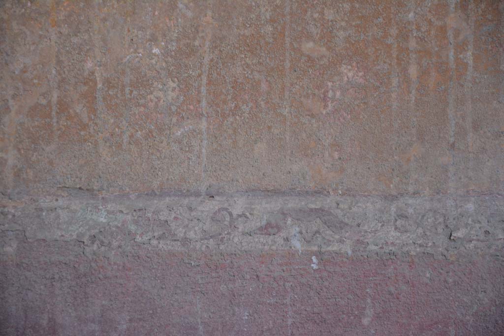 IX.5.6 Pompeii. May 2017. Room i, detail from above zoccolo on south wall in south-east corner.
Foto Christian Beck, ERC Grant 681269 DÉCOR.