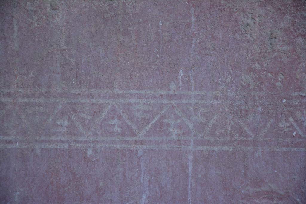 IX.5.6 Pompeii. May 2017. Room i, detail of painted decoration on zoccolo on south wall in south-east corner.
Foto Christian Beck, ERC Grant 681269 DÉCOR.