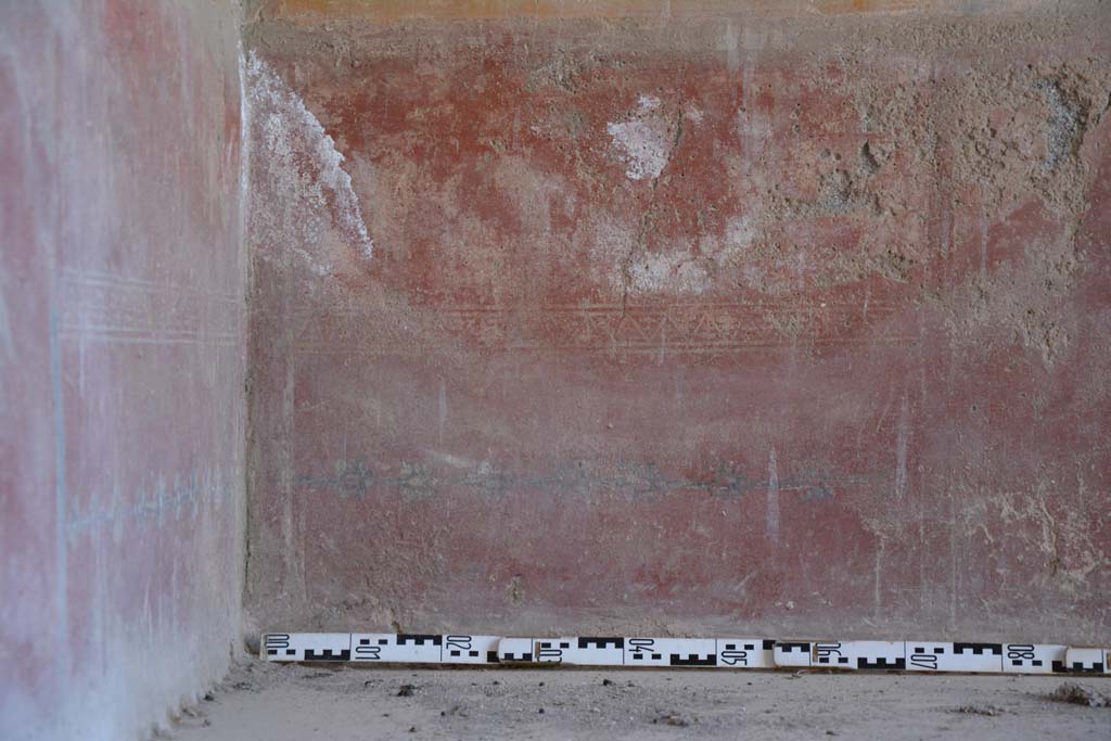 IX.5.6 Pompeii. May 2017. Room i, detail of zoccolo on west wall in south-west corner.
Foto Christian Beck, ERC Grant 681269 DÉCOR.