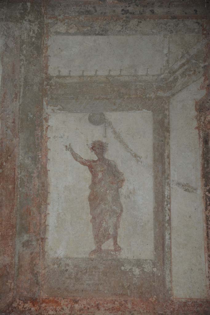 IX.5.6 Pompeii. May 2017. Room i, upper west wall on north side of central panel.
Foto Christian Beck, ERC Grant 681269 DÉCOR.